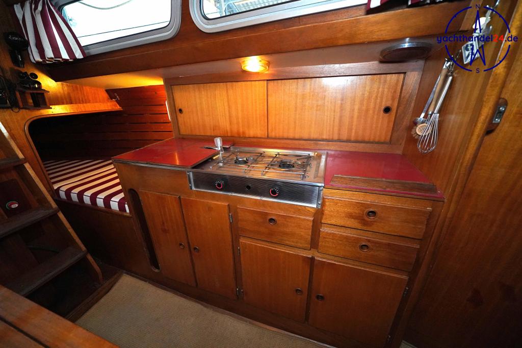 Deck der Henningsen &amp; Steckmest Scalar 28 Baujahr 1974, 8.6 Meter lang, Zustand: sehr gut