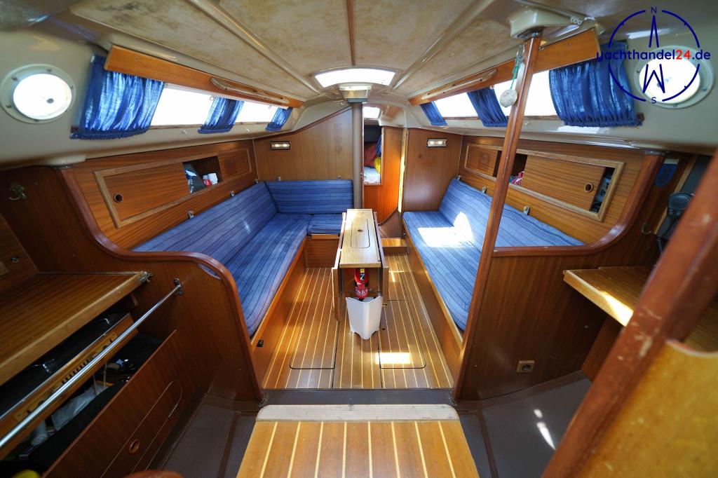 Detailansicht der Dehler Optima 101 Baujahr 1985, 10.1 Meter lang, Zustand: gut