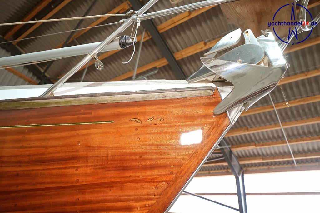 Au&szlig;enansicht der Henningsen &amp; Steckmest Scalar 28 Baujahr 1974, 8.6 Meter lang, Zustand: sehr gut