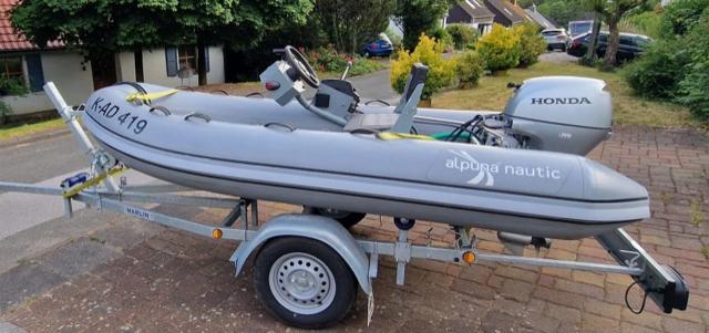 Au&szlig;enansicht der ALPUNAnautic RIB 320 Baujahr 2019, 3.2 Meter lang, Zustand: neuwertig
