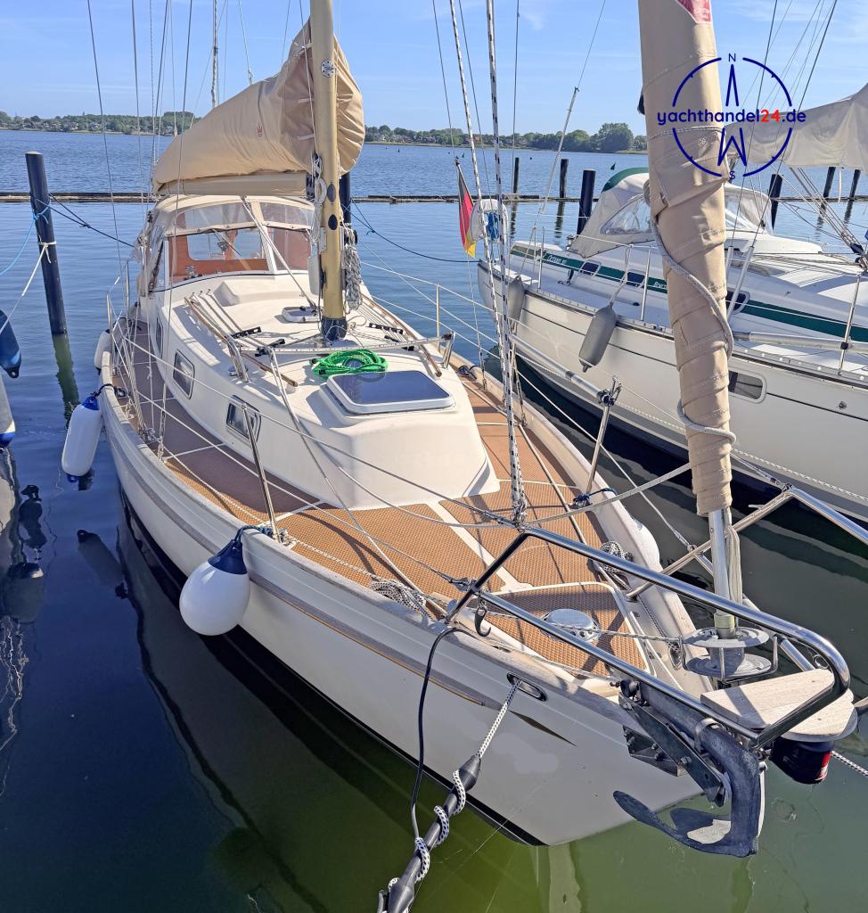 Au&szlig;enansicht der Hallberg-Rassy Monsun 31 Baujahr 1976, 9.36 Meter lang, Zustand: gut