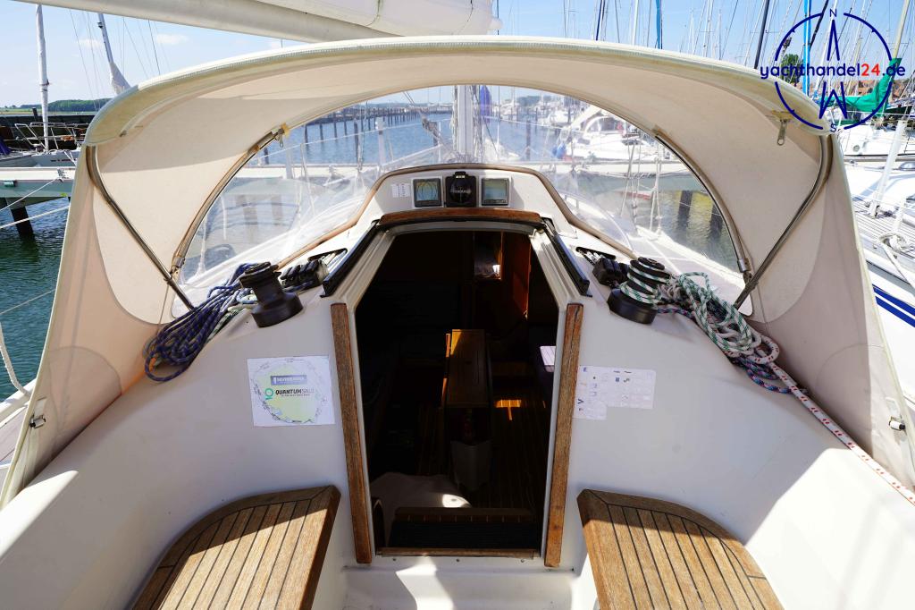 Kaj&uuml;te der Dehler Optima 101 Baujahr 1985, 10.1 Meter lang, Zustand: gut