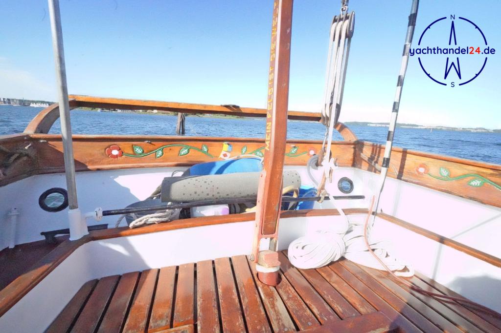 Deck der Unbekannter Hersteller pommersche Schlup Baujahr 1984, 13.5 Meter lang, Zustand: gut