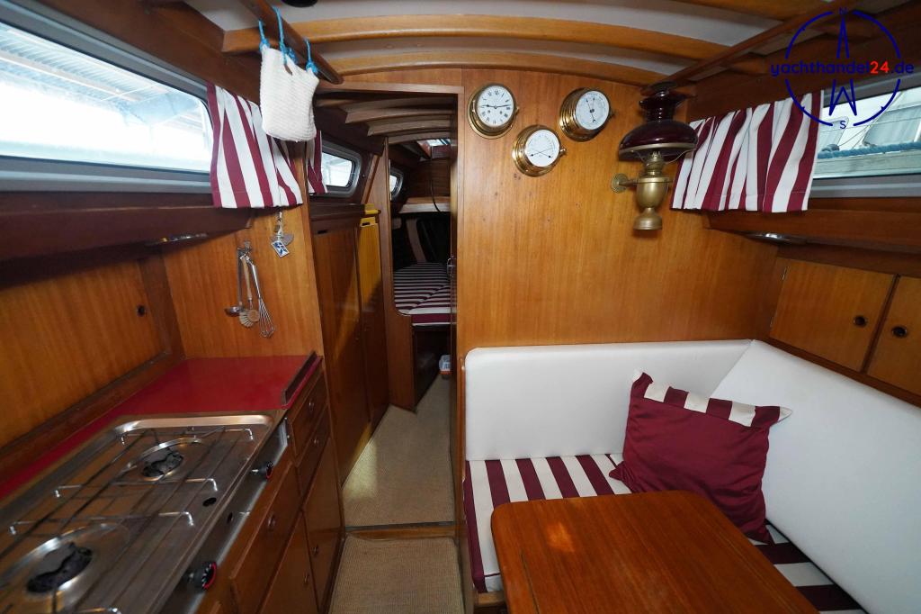 Detailansicht der Henningsen &amp; Steckmest Scalar 28 Baujahr 1974, 8.6 Meter lang, Zustand: sehr gut