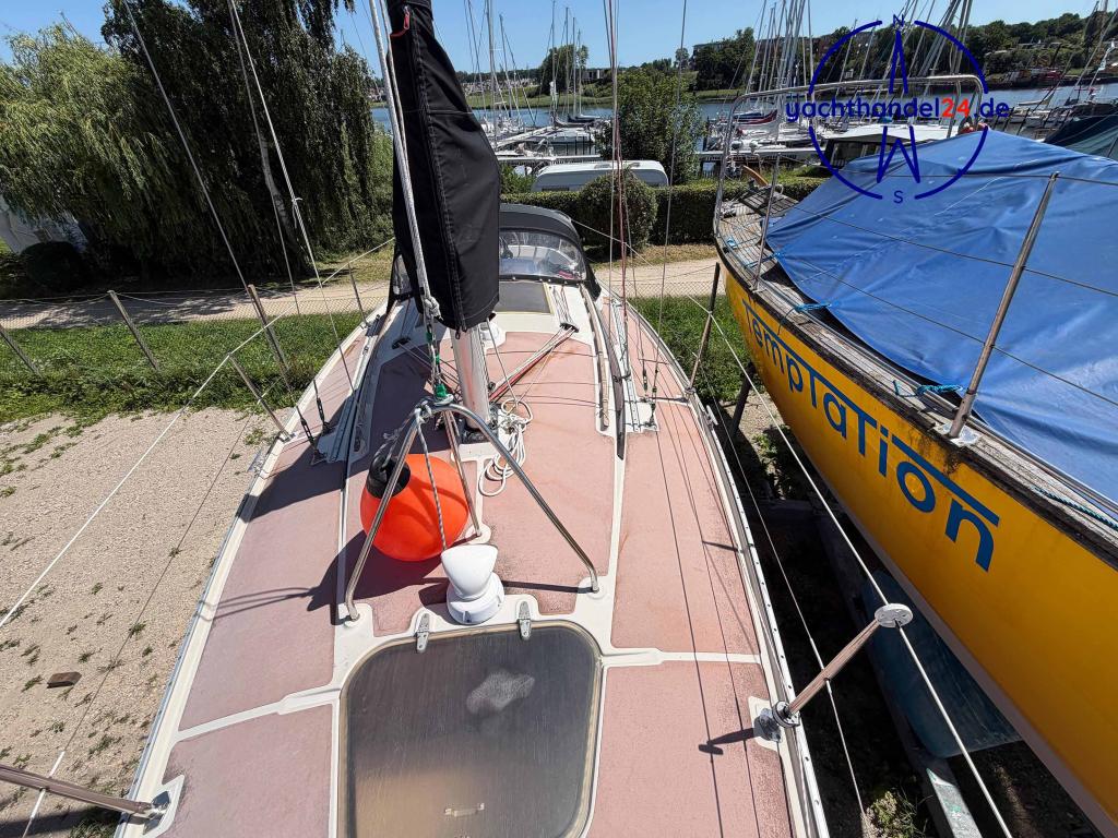 Deck der Dehler Optima 92 Baujahr 1977, 9.2 Meter lang, Zustand: gut