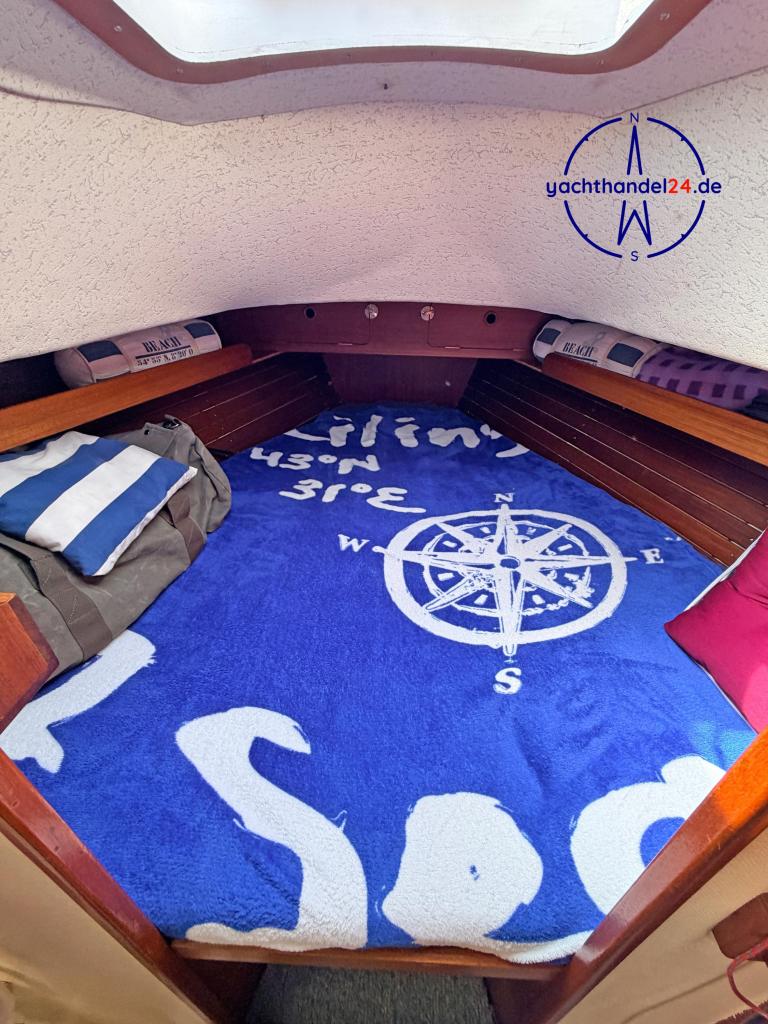Deck der Hallberg-Rassy Monsun 31 Baujahr 1976, 9.36 Meter lang, Zustand: gut