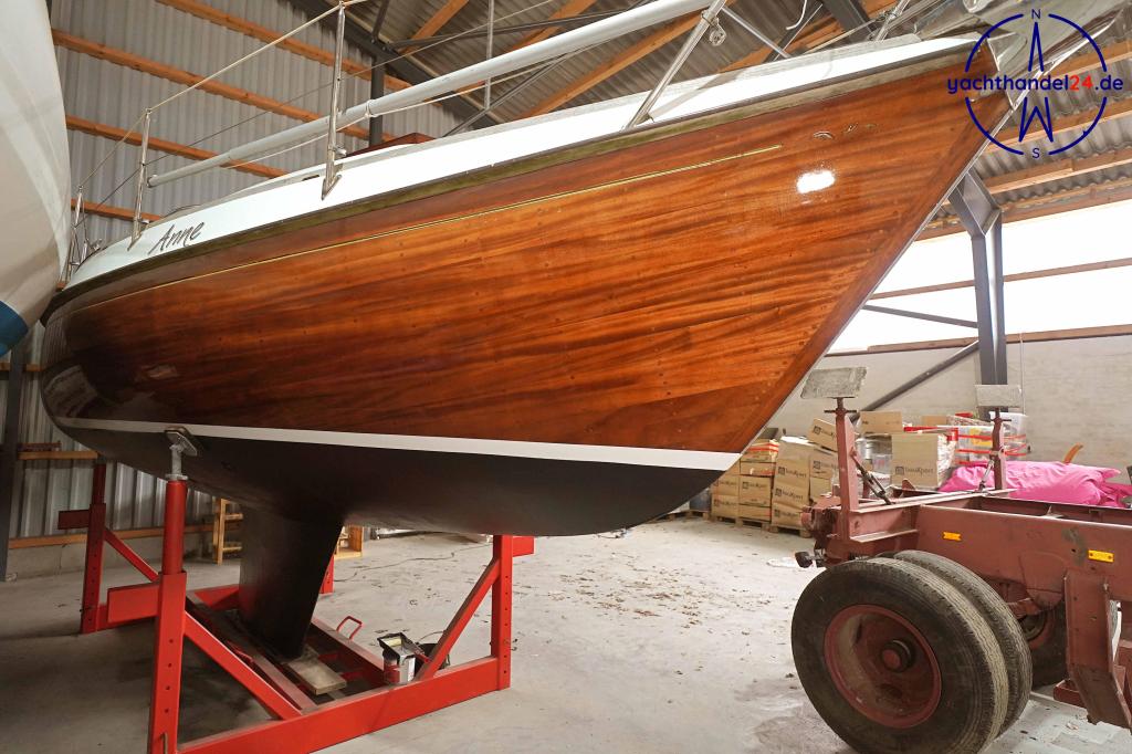 Detailansicht der Henningsen &amp; Steckmest Scalar 28 Baujahr 1974, 8.6 Meter lang, Zustand: sehr gut