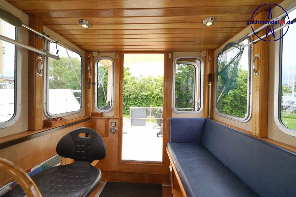Innenansicht der Wilhelmsen Kutter 1000 Baujahr 1993, 10 Meter lang, Zustand: gut