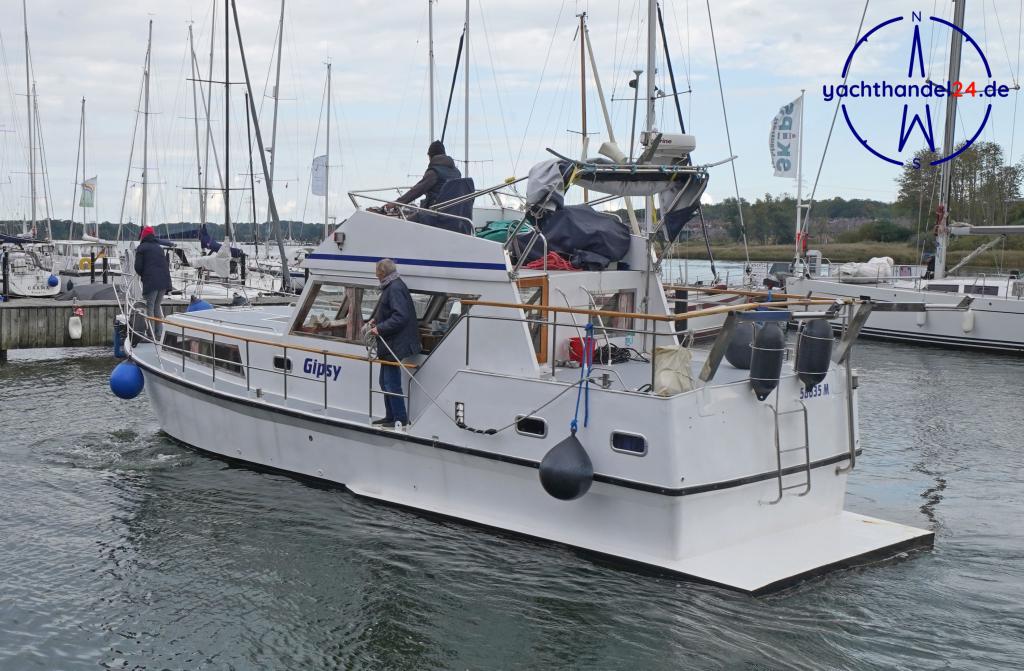 Au&szlig;enansicht der Unbekannter Hersteller Stahl Trawler Baujahr 1991, 11.5 Meter lang, Zustand: gut