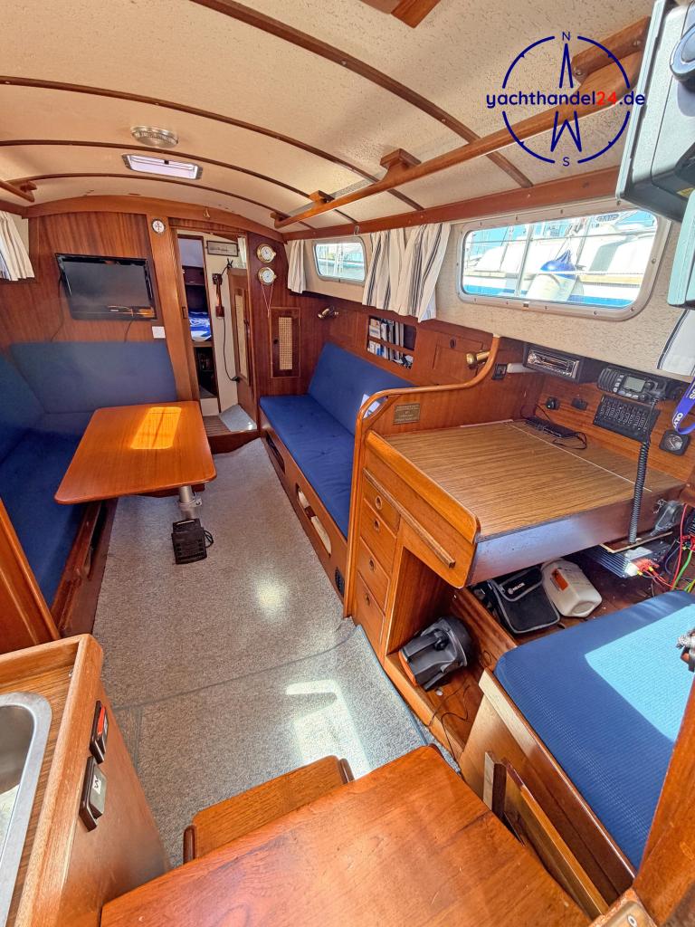 Deck der Hallberg-Rassy Monsun 31 Baujahr 1976, 9.36 Meter lang, Zustand: gut