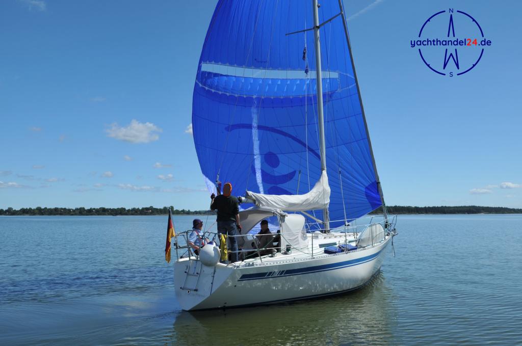 Au&szlig;enansicht der Trio 92 Baujahr 1983, 9.2 Meter lang, Zustand: sehr gut